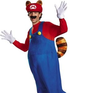 NEW Men's Super Mario Raccoon Costume XL 42-46
